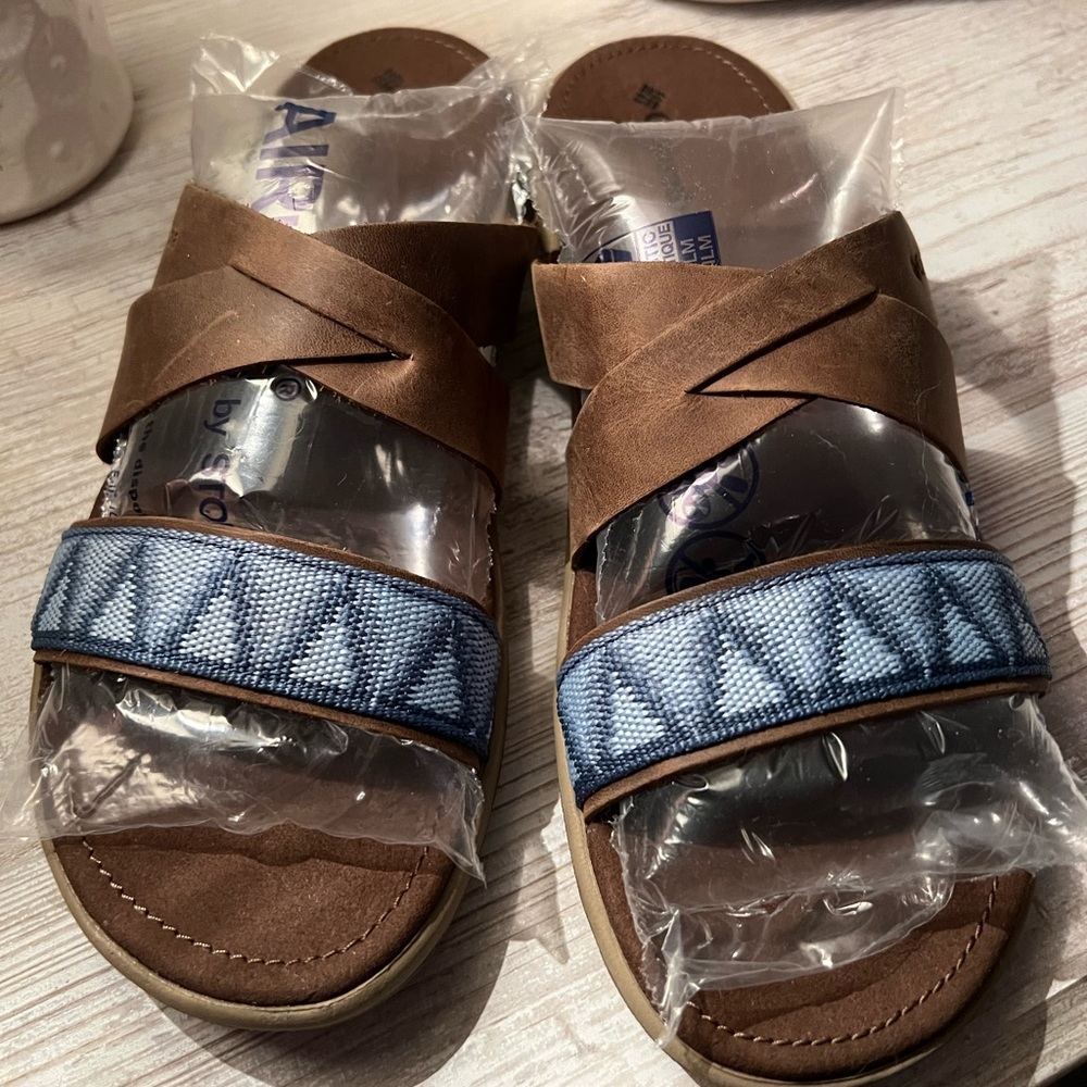 New Columbia Blue Sandals Size 7